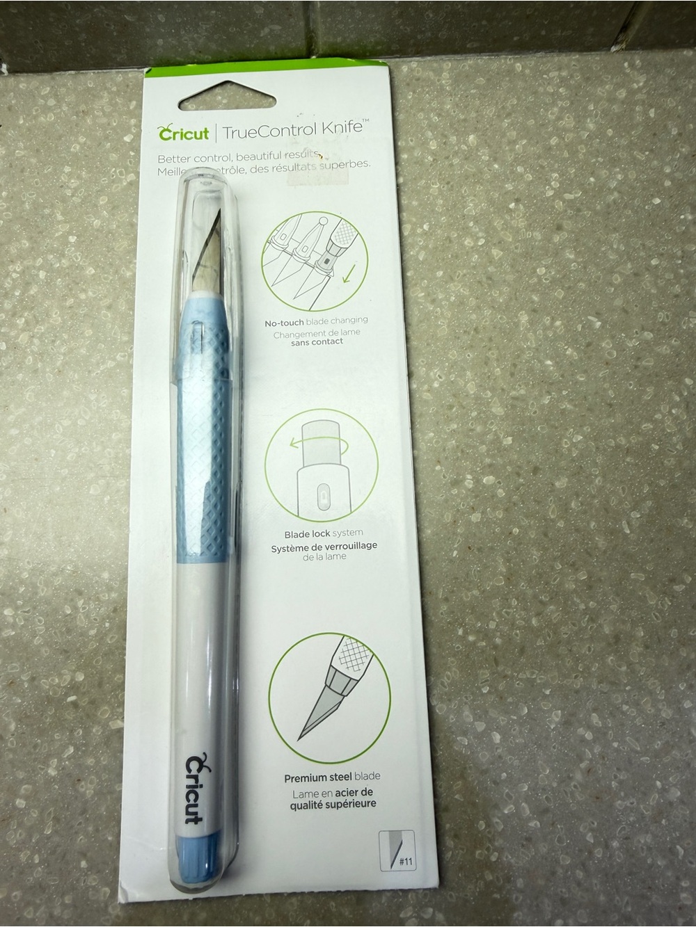 Cricut TrueControl Knife - Blue/White Precision Cutting Tool